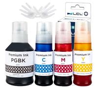 L I51 Inchiostro Compatible con Canon 51 GI-51 Multipack per G3560 G2570 | con Compatible Canon G1520 G1560 G2520 G2560 G3520 G3560 G1530 G2570 G4570 G3570 (Nero Ciano Magenta Giallo,4-Pack)