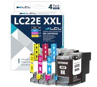 LCL LC-22E LC22E Cartucce d'inchiostro Compatibile LC22EBK LC22EC LC22EM | LC22EY XXL Sostituzione per Brother MFC-J5920DW (1Nero 1Ciano 1Magenta 1Giallo,4-Pack)