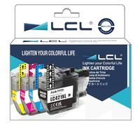 LCL LC421XL LC421XLVALL Cartucce d'inchiostro (KCMY) Compatibile per Brother LC 421 LC421 XL Multipack per DCP-J1050DW DCP-J1140DW MFC-J1010DW (500 pagines XL)