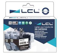 LCL LC422 LC422XL Nero Alta capacità Cartuccia d'inchiostro Compatibile per Brother LC-422XL LC422XL LC422XLBK LC422BK per MFC-J5340DW MFC-J5345DW MFC-J5740DW MFC-J6540DW MFC-J6940DW(2-Pack)