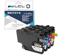 LCL LC424 Cartucce d'inchiostro Compatibile per BROTHER LC424 LC-424 LC-424VAL Sostituzione per Brother DCP-J1200W DCP-J1200WE Printer (KCMY, 4-Pack)