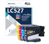 LCL LC527 Cartucce d'inchiostro LC527VAL LC527 | Compatibile per Brother LC 421 LC421 XL Multipack per DCP-J1050DW DCP-J1140DW MFC-J1010DW (KCMY)