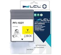 LCL PFI102 Giallo Cartuccia d'inchiostro Compatibile per Canon PFI-102 PFI-102Y per Canon imagePROGRAF iPF500 iPF510 iPF600 iPF605 iPF610 iPF650 iPF710 iPF720 iPF750 iPF755 iPF760 iPF765(1-Pack)