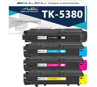 LCL TK5380 Cartucce di Toner Compatibile per Kyocera TK-5380 TK-5380K(4Pack | TK-5380C TK-5380M TK-5380Y Sostituzione per Kyocera Ecosys PA4000cx MA4000cix MA4000cifx(1Nero 1Ciano 1Magenta 1Giallo)