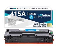 LCL W2031A Ciano Cartucce di Toner Compatibile 415A W2031A（Con CHIP Sostituzione per HP COLOR LASERJET PRO M454 M454DW M454NW M454DN M479 M479FDN M479FNW M479DW M479FDW MFP M480f MFP M455dn (1-Pack)