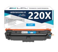 LCL W2201X (With CHIP) Ciano Cartucce di Toner Compatibile per HP 220A 220X | W2201A W2201X Sostituzione per HP Color LaserJet Pro MFP 4302dw 4302fdw 4202dw 4202dn 4302fdn(1-Pack)