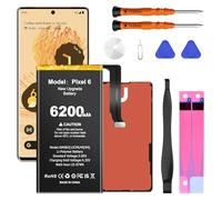 LCLEBM Batteria per Google Pixel 6,6200mAh (nuova versione 2026) Batteria ad alta capacità, 0 Cicli, compatibile con i modelli HTC Pixel 6 GB7N6 e G9S9B16, con strumenti professionali.