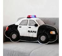 LCMAIT Cuscino Personalizzato a Forma di Ambulanza Cuscino Personalizzato con Nome Regalo Commemorativo per Compleanni e Natale per Bambini e Bambine Decorativo per Divano (Ambulanza)