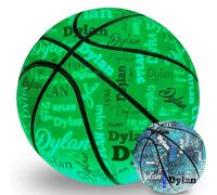 LCMAIT Pallacanestro Luminoso al Buio Personalizzabile con Nome, Ideale per Giochi Notturni, Regalo per Fidanzati Genitori Allenatori e Appassionati per Compleanni, Lauree e Celebrazioni di Squadre
