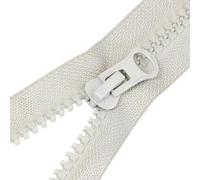 LCMHBCP Cerniera A Doppio Cursore Cerniere a Cerniera, a cursore Singolo/Doppio, a Due Vie, for Giacche, Cappotti, Cerniere Lunghe, Fai da Te, Borse, Indumenti, Accessori for Cucire(Light Gray,80CM)