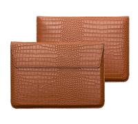 LCMOCICO Custodia per laptop con supporto, custodia in pelle PU per MacBook Air 13,6" M3 A3113 M2 A2681 2022 Air 13 2018-2021 M1 A2337 A2179 A1932 MacBook Pro 13 M1 M2 2 2 016-202. 020, Marrone
