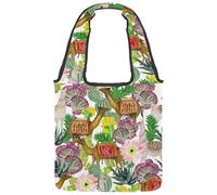 lcndlsoe Borsa a tracolla da donna, in tela, con motivo teschio pirata, per lavoro, shopping, palestra, Multicolore 7, 14.1x14.9in/36x38cm