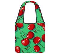 lcndlsoe Borsa a tracolla da donna in tela, motivo con ossa di teschio, per lavoro, shopping, palestra, Multicolore 9, 14.1x14.9in/36x38cm