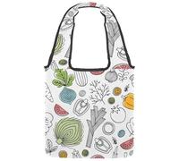 lcndlsoe Borsa a tracolla in tela, con faccia di panda in stile cartone animato, borsa a tracolla da donna in, Multicolore 10., 14.1x14.9in/36x38cm