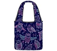 lcndlsoe Borsa a tracolla in tela, con faccia di panda in stile cartone animato, borsa a tracolla da donna in, Multicolore 11, 14.1x14.9in/36x38cm