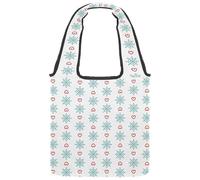 lcndlsoe Borsa a tracolla in tela con teschio pirata rosa, borsa a tracolla da donna, per lavoro, shopping, palestra, Multicolore 12., 14.1x14.9in/36x38cm