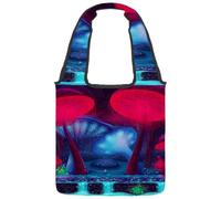 lcndlsoe Borsa a tracolla in tela, motivo con coccinelle e pois rossi e neri, borsa a tracolla da donna per lavoro, shopping, palestra, Multicolore 10., 14.1x14.9in/36x38cm