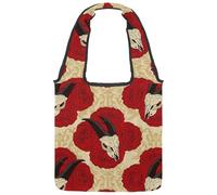 lcndlsoe Borsa a tracolla in tela, motivo con coccinelle e pois rossi e neri, borsa a tracolla da donna per lavoro, shopping, palestra, Multicolore 15., 14.1x14.9in/36x38cm