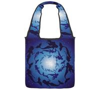 lcndlsoe Borsa a tracolla in tela, motivo dinosauri, vulcano, cactus, borsa a tracolla da donna, per lavoro, shopping, palestra, Multicolore 4., 14.1x14.9in/36x38cm