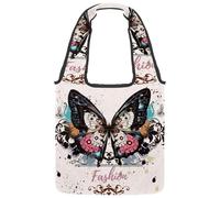 lcndlsoe Borsa di tela di canapa, Cina Elemento Meraviglioso Tradizionale Rosso Porta Modello Donna Borsa a Spalla per il, Multicolore 4., 14.1x14.9in/36x38cm
