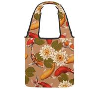 lcndlsoe Borsa tote in tela, bella architettura greca Santorini vulcano Cicladi Caldera, borsa a tracolla da donna per lavoro, shopping, palestra, Multicolore 12., 14.1x14.9in/36x38cm