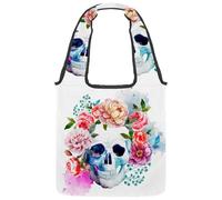 lcndlsoe Borsa tote in tela, borsa a tracolla da donna con bottiglia di vino rosso, per lavoro, shopping, palestra, Multicolore 10., 14.1x14.9in/36x38cm