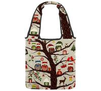 lcndlsoe Borsa tote in tela, borsa a tracolla da donna con fenicottero tropicale, palma, cactus, banana, per lavoro, shopping, palestra, Multicolore 15., 14.1x14.9in/36x38cm