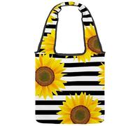 lcndlsoe Borsa tote in tela, borsa a tracolla da donna Crazy Rock Skulls Pins Chitarre Rock Labbra modello borsa a tracolla per lavoro shopping palestra, Multicolore 15., 14.1x14.9in/36x38cm