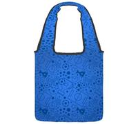 lcndlsoe Borsa tote in tela, borsa a tracolla da donna Crazy Rock Skulls Pins Chitarre Rock Labbra modello borsa a tracolla per lavoro shopping palestra, Multicolore 14., 14.1x14.9in/36x38cm
