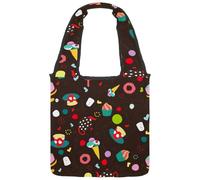 lcndlsoe Borsa tote in tela, borsa a tracolla da donna Crazy Rock Skulls Pins Chitarre Rock Labbra modello borsa a tracolla per lavoro shopping palestra, Multicolore 2., 14.1x14.9in/36x38cm