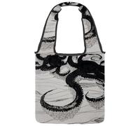 lcndlsoe Borsa tote in tela, borsetta, da donna, con aurora, verde, per lavoro, shopping, palestra, Multicolore 5., 14.1x14.9in/36x38cm