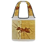 lcndlsoe Borsa tote in tela, borsetta, da donna, con aurora, verde, per lavoro, shopping, palestra, Multicolore 7, 14.1x14.9in/36x38cm