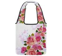 lcndlsoe Borsa tote in tela, con simboli del Messico, uccello, cactus, borsa a tracolla da donna, per lavoro, shopping, palestra, Multicolore 12., 14.1x14.9in/36x38cm