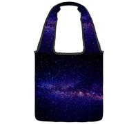 lcndlsoe Borsa tote in tela, da donna, con pianeta spaziale, galassia, borsa a tracolla per lavoro, shopping, palestra, Multicolore 13, 14.1x14.9in/36x38cm