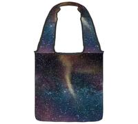 lcndlsoe Borsa tote in tela, da donna, con pianeta spaziale, galassia, borsa a tracolla per lavoro, shopping, palestra, Multicolore 7, 14.1x14.9in/36x38cm