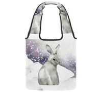 lcndlsoe Borsa tote in tela, divertente maiale con dollari soldi, borsa a tracolla da donna, per lavoro, shopping, palestra, Multicolore 12., 14.1x14.9in/36x38cm