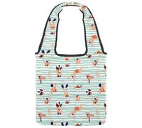 lcndlsoe Borsa tote in tela, divertente mostri colorati con motivo rosa, borsa a tracolla da donna per lavoro, shopping, palestra, Multicolore 8., 14.1x14.9in/36x38cm