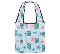 lcndlsoe Borsa tote in tela, divertente mostri colorati con motivo rosa, borsa a tracolla da donna per lavoro, shopping, palestra, Multicolore 4., 14.1x14.9in/36x38cm