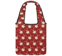 lcndlsoe Borsa tote in tela, graziosa borsa a tracolla da donna con rana che strizza l'occhio per lavoro, shopping, palestra, Multicolore 14., 14.1x14.9in/36x38cm