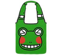 lcndlsoe Borsa tote in tela, graziosa borsa a tracolla da donna con rana che strizza l'occhio per lavoro, shopping, palestra, Multicolore 1., 14.1x14.9in/36x38cm