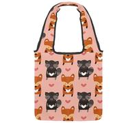 lcndlsoe Borsa tote in tela, motivo a squame di pesce e unicorno brillante, colore magico, motivo sirena, borsa a tracolla da donna per lavoro, shopping, palestra, Multicolore 8., 14.1x14.9in/36x38cm