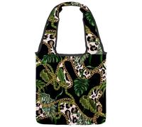 lcndlsoe Borsa tote in tela, motivo a squame di pesce e unicorno brillante, colore magico, motivo sirena, borsa a tracolla da donna per lavoro, shopping, palestra, Multicolore 3, 14.1x14.9in/36x38cm