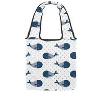 lcndlsoe Borsa tote in tela, motivo a squame di pesce e unicorno brillante, colore magico, motivo sirena, borsa a tracolla da donna per lavoro, shopping, palestra, Multicolore 11, 14.1x14.9in/36x38cm