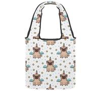lcndlsoe Borsa tote in tela, motivo albero fiorito primaverile, uccelli, fiori, borsa a tracolla da donna per lavoro, shopping, palestra, Multicolore 9, 14.1x14.9in/36x38cm