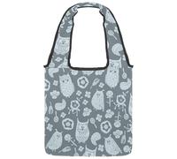 lcndlsoe Borsa tote in tela, motivo albero fiorito primaverile, uccelli, fiori, borsa a tracolla da donna per lavoro, shopping, palestra, Multicolore 4., 14.1x14.9in/36x38cm
