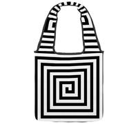 lcndlsoe Borsa tote in tela, motivo anemoni e fiori, borsa a tracolla da donna per lavoro, shopping, palestra, Multicolore 11, 14.1x14.9in/36x38cm