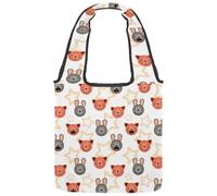 lcndlsoe Borsa tote in tela, motivo balene rosa, unicorno, sirene, narvali, delfini, borsa a tracolla da donna, per lavoro, shopping, palestra, Multicolore 5., 14.1x14.9in/36x38cm