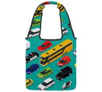 lcndlsoe Borsa tote in tela, motivo balene rosa, unicorno, sirene, narvali, delfini, borsa a tracolla da donna, per lavoro, shopping, palestra, Multicolore 4., 14.1x14.9in/36x38cm