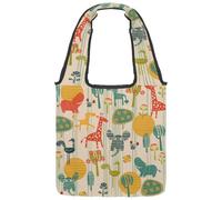 lcndlsoe Borsa tote in tela, motivo balene rosa, unicorno, sirene, narvali, delfini, borsa a tracolla da donna, per lavoro, shopping, palestra, Multicolore 10., 14.1x14.9in/36x38cm