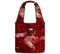 lcndlsoe Borsa tote in tela, motivo: coccinelle con ombrello verde, borsa a tracolla da donna, per lavoro, shopping, palestra, Multicolore 11, 14.1x14.9in/36x38cm